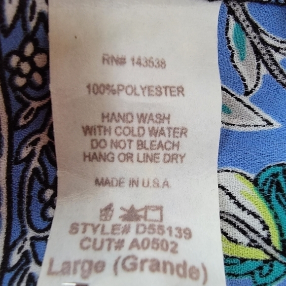 Paisley Multiprint Halter Jumpsuit Size Large EUC - Picture 6 of 10